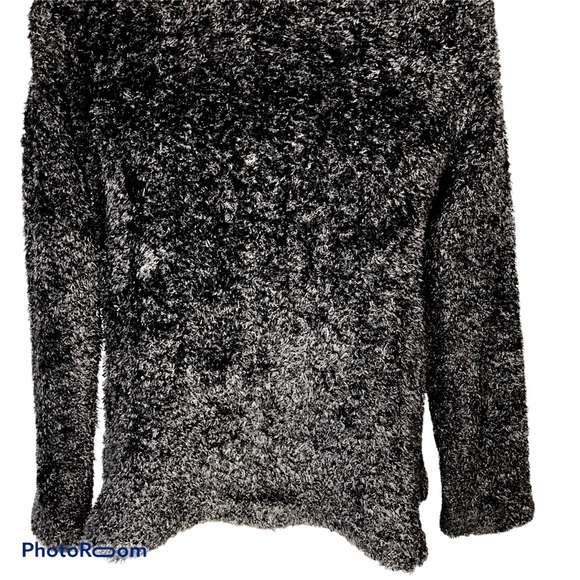 Karen Kane Lifestyle Black Fuzzy Sweater - Picture 3 of 8